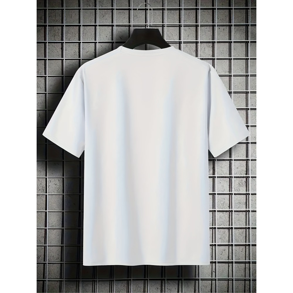 Silly Goose Print, Men's Graphic Design Crew Neck T-shirt, Casual Comfy Tees Tshirts For Summer, Men's Clothing Tops - Image 2