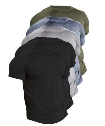 Men's Tight Fit Sauna Sweat Workout Crew Neck T-shirts, Body Shapewear For Men