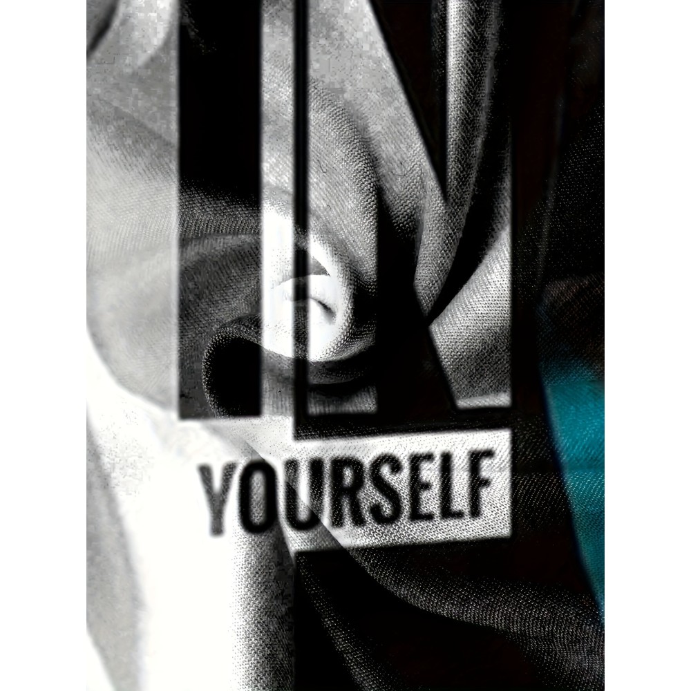 Believe In Yourself Print, Men's 2Pcs Outfits, Casual Crew Neck Short Sleeve T-shirt And Drawstring Shorts Set For Summer, Men's Clothing - Image 3