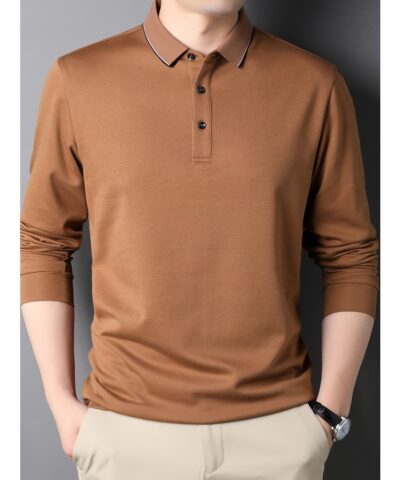 Cool 100% Wool Knitted Sweater For Men, Men's Casual Solid Pullover Knit Sweater Streetwear For Winter Fall, As Gifts