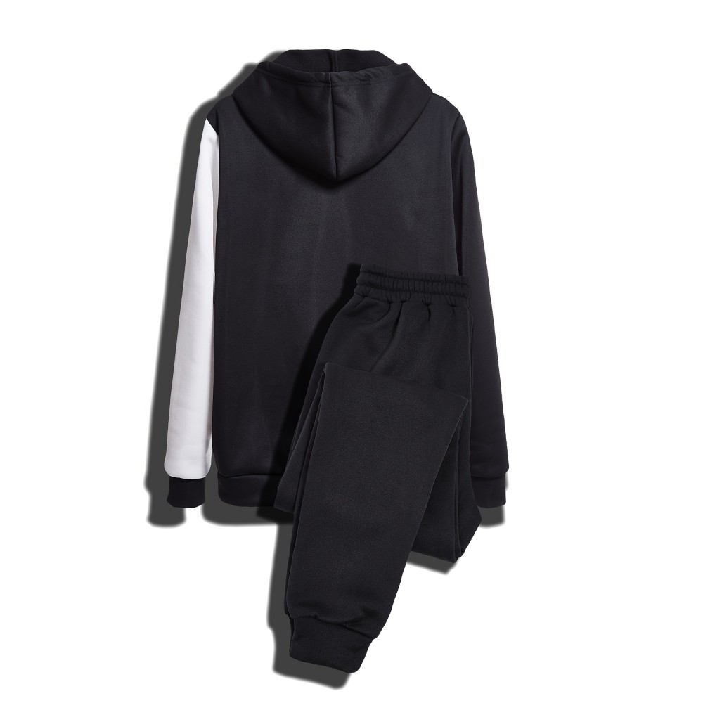 Creative Pattern Print, Men's 2Pcs Outfits, Casual Hoodies Long Sleeve Hooded Sweatshirt And Sweatpants Joggers Set For Spring Fall, Men's Clothing - Image 2