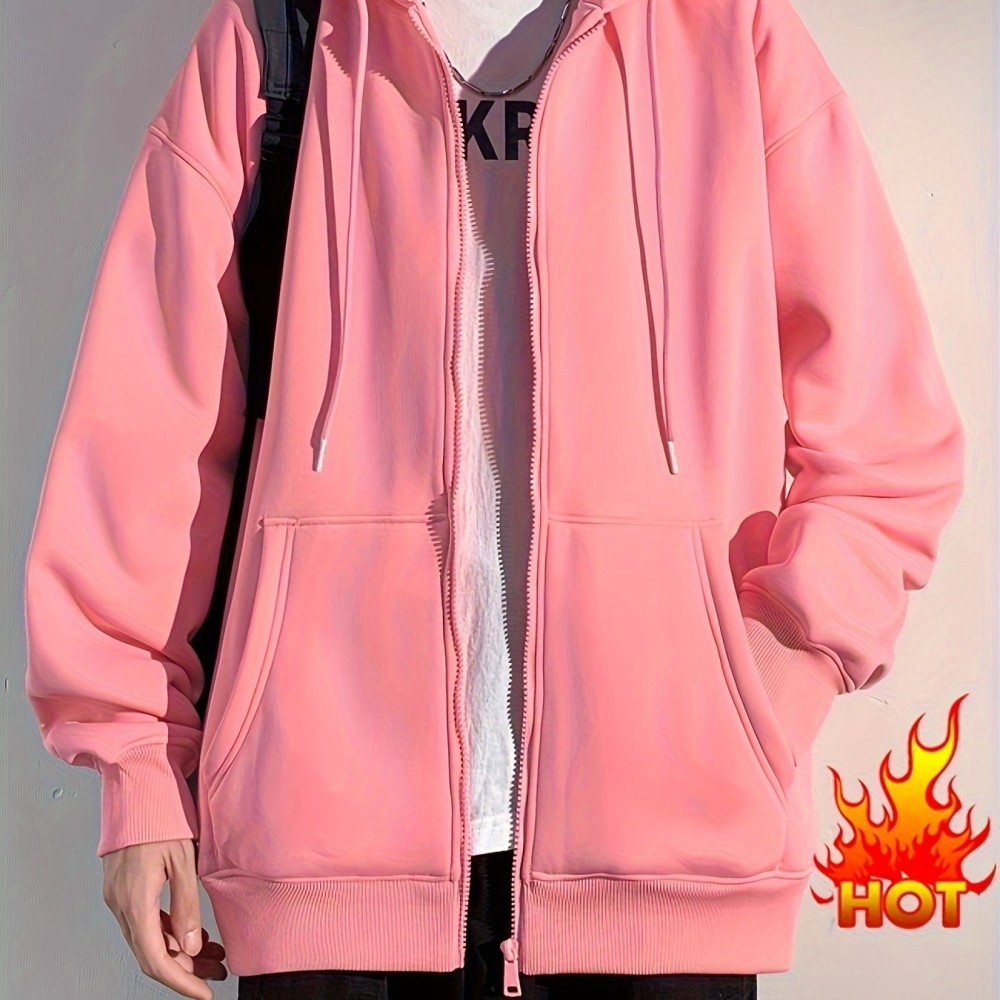 Men's Hooded Jacket Casual Long Sleeve Hoodies With Zipper Gym Sports Hooded Coat For Spring Fall - Image 7