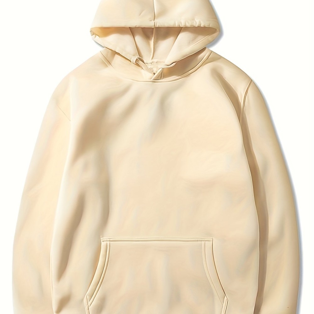 Hoodies For Men, Solid Color Hoodie, Men's Casual Pullover Hooded Sweatshirt With Kangaroo Pocket For Spring Fall, As Gifts - Image 13