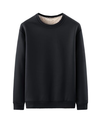 New Men's Casual Fashionable Solid Color Crew Neck Sweatshirts For Autumn And Winter