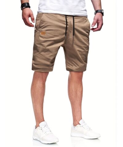 Men's Casual Cargo Shorts, Drawstring Beach Golf Shorts For Summer Outdoor Activities