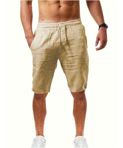 Men's Comfy Casual Cotton Shorts, Summer Clothing