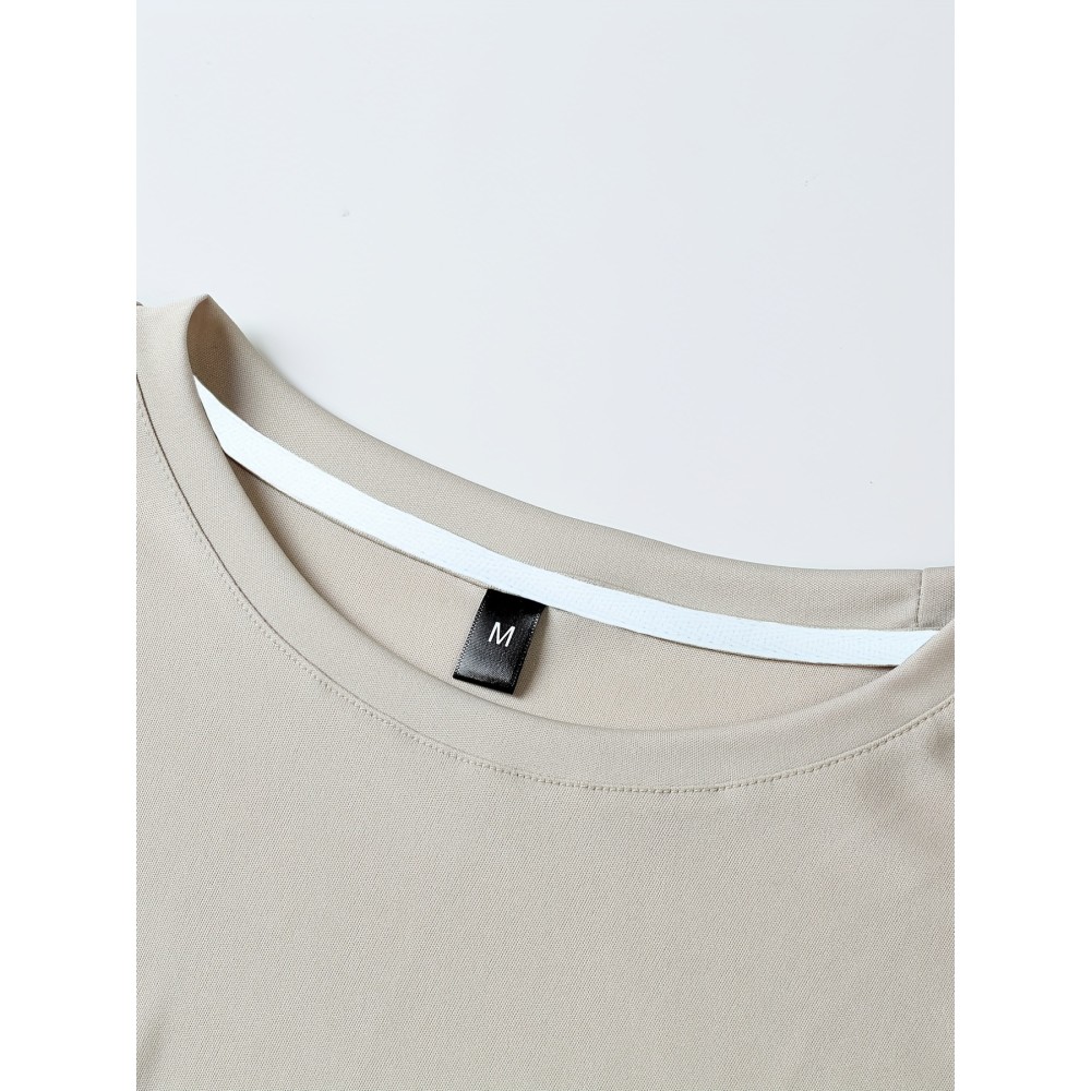 Men's Breathable Moisture-wicking Short Sleeve T-shirt For Spring And Summer - Image 3